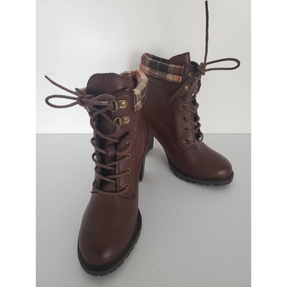 Dolce By Mojo Moxy Women Boots Brown Leather Size 8 - Picture 2 of 7